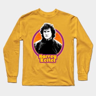 Retro Style Harvey Keitel Fan Art Design Long Sleeve T-Shirt